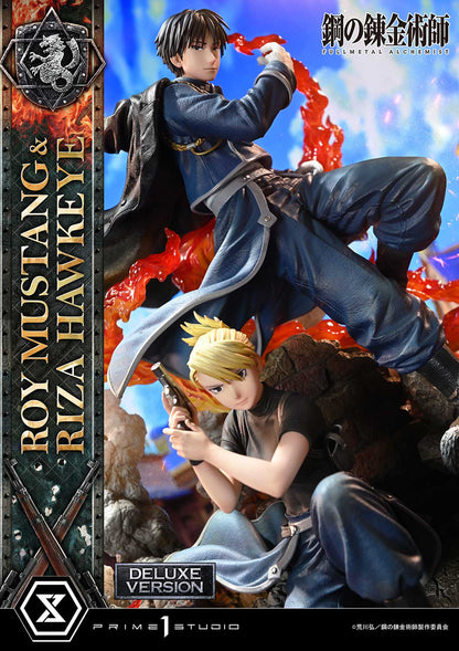 FullMetal Alchemist Roy Mustang und Riza Hawkeye Statue DX Bonus Version von Prime 1 Studios