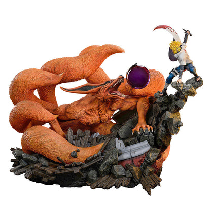 NAMIKAZE MINATO VS KURAMA Statuen von HEX Collectibles