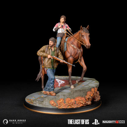 The Last of Us: Joel & Ellie zu Pferd Premium Statue