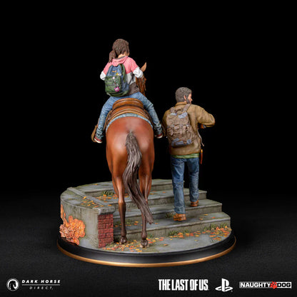 The Last of Us: Joel & Ellie zu Pferd Premium Statue