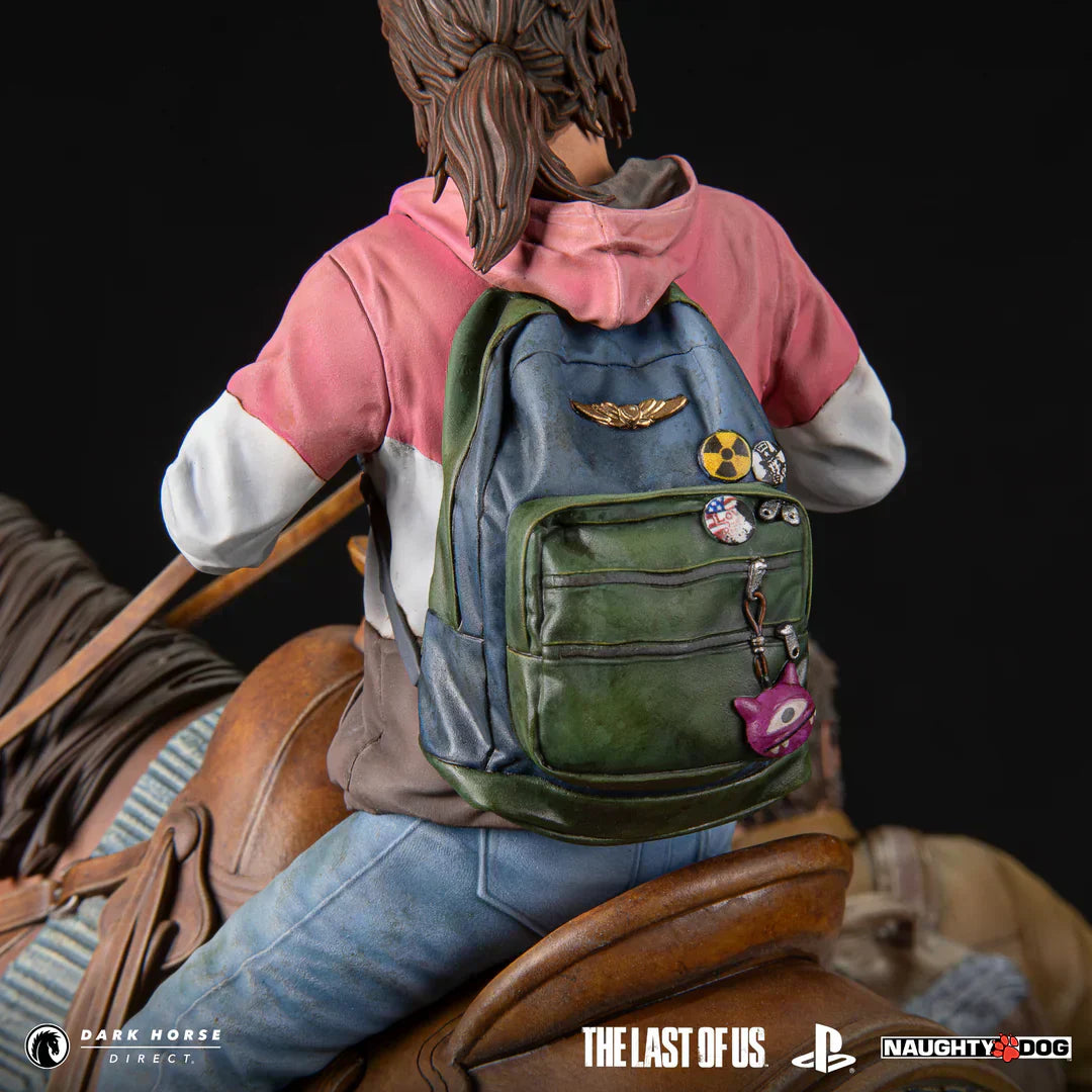 The Last of Us: Joel & Ellie zu Pferd Premium Statue