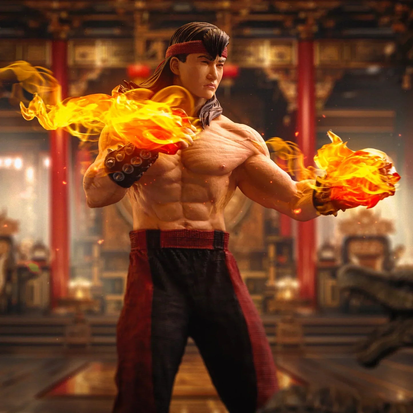 Mortal Kombat Liu Kang Statue von Iron Studios