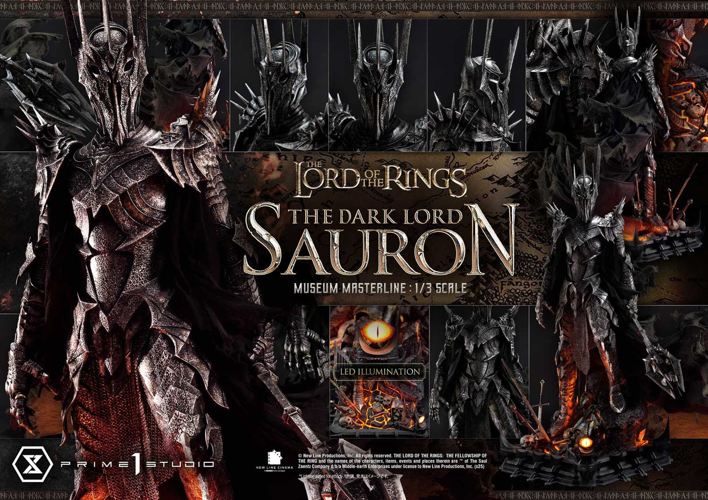 Prime 1 Studio Der Herr der Ringe (Film) Die Dunkle Herrscher Sauron Statue