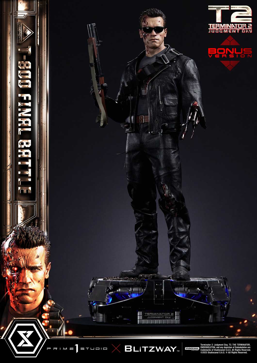 Terminator 2: Tag der Abrechnung T-800 Final Battle DX Bonus Version von Prime 1 Studio