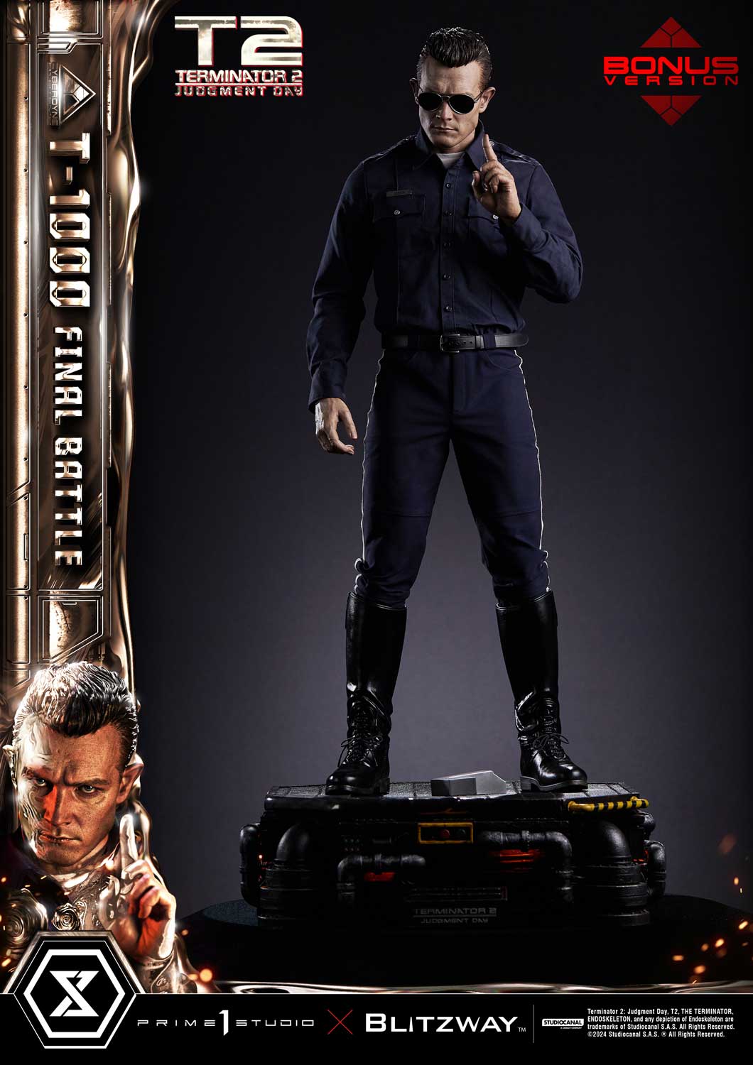 Terminator 2: Tag der Abrechnung T-1000 Final Battle DX Bonus Version Statue von Prime1 Studios