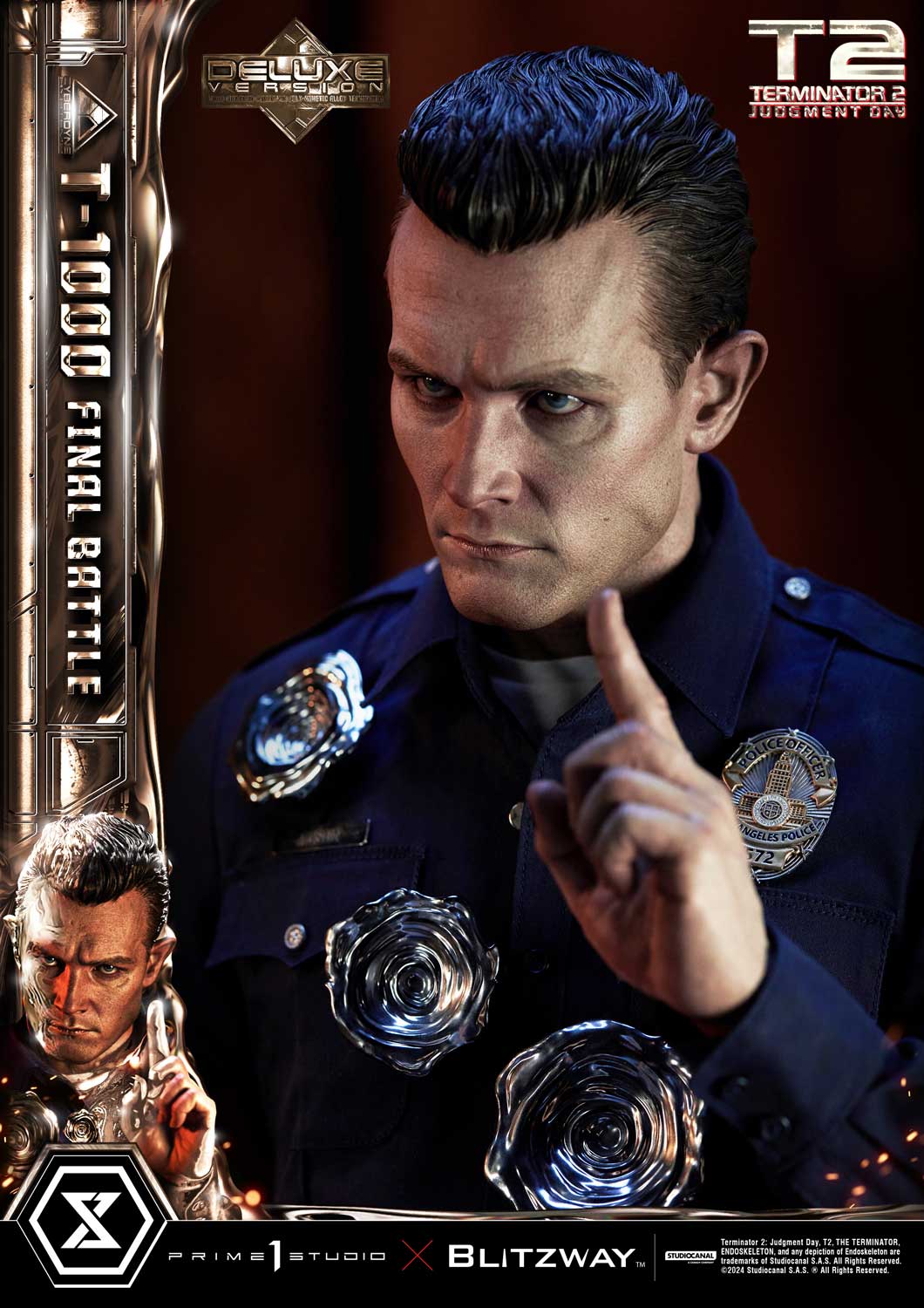 Terminator 2: Tag der Abrechnung T-1000 Final Battle DX Bonus Version Statue von Prime1 Studios