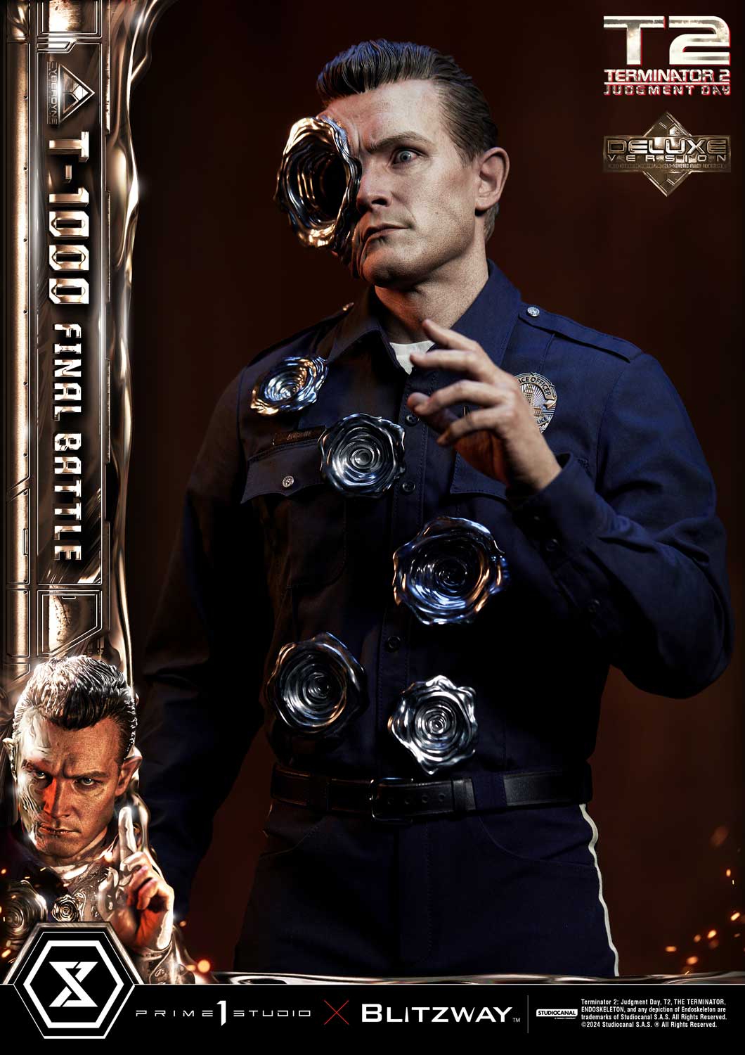 Terminator 2: Tag der Abrechnung T-1000 Final Battle DX Bonus Version Statue von Prime1 Studios