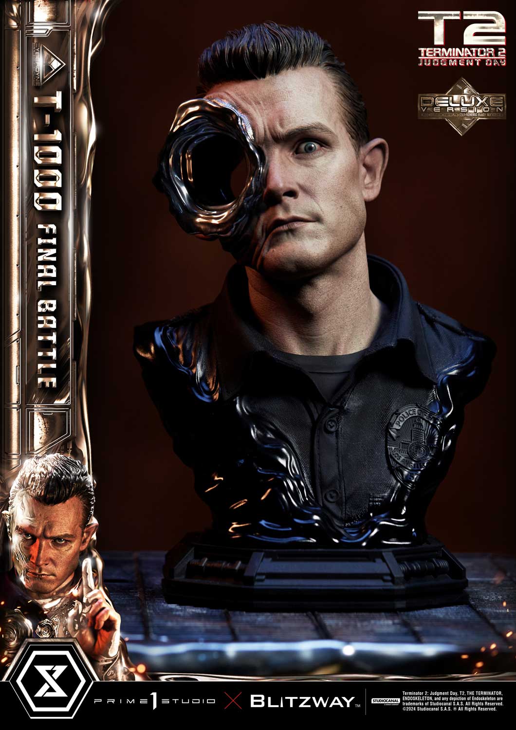 Terminator 2: Tag der Abrechnung T-1000 Final Battle DX Bonus Version Statue von Prime1 Studios