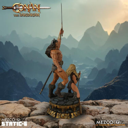 Mezco Conan der Barbar und Valeria Statue