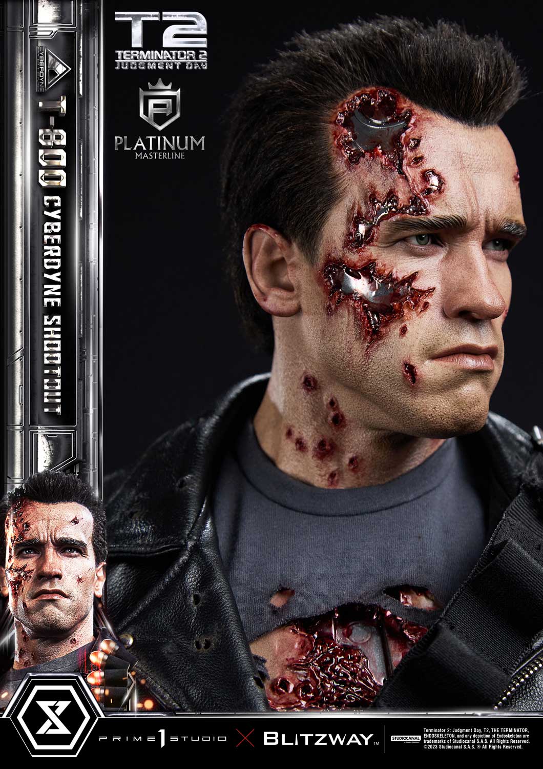 Terminator 2: Tag der Abrechnung T-800 Cyberdyne Shootout von Prime 1 Studio