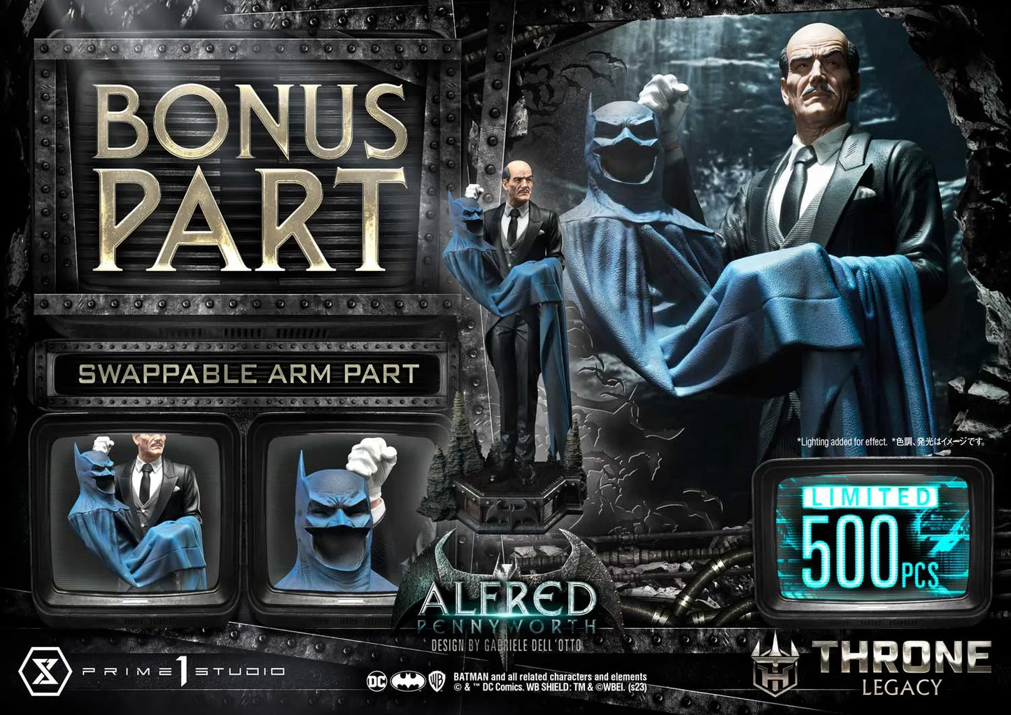 Alfred Pennyworth Throne Legacy Statue von Prime 1 Studios