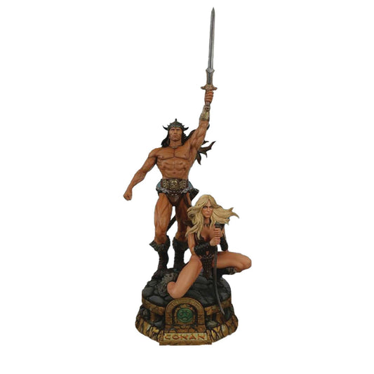 Mezco Conan der Barbar und Valeria Statue