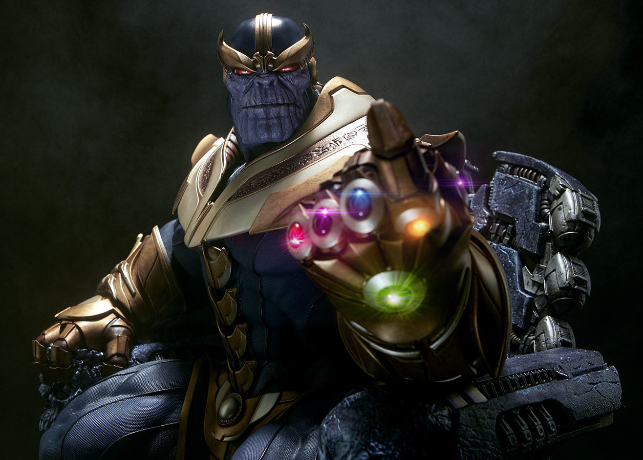 THANOS AUF DEM THRON Maquette von Sideshow Collectibles Exklusiv