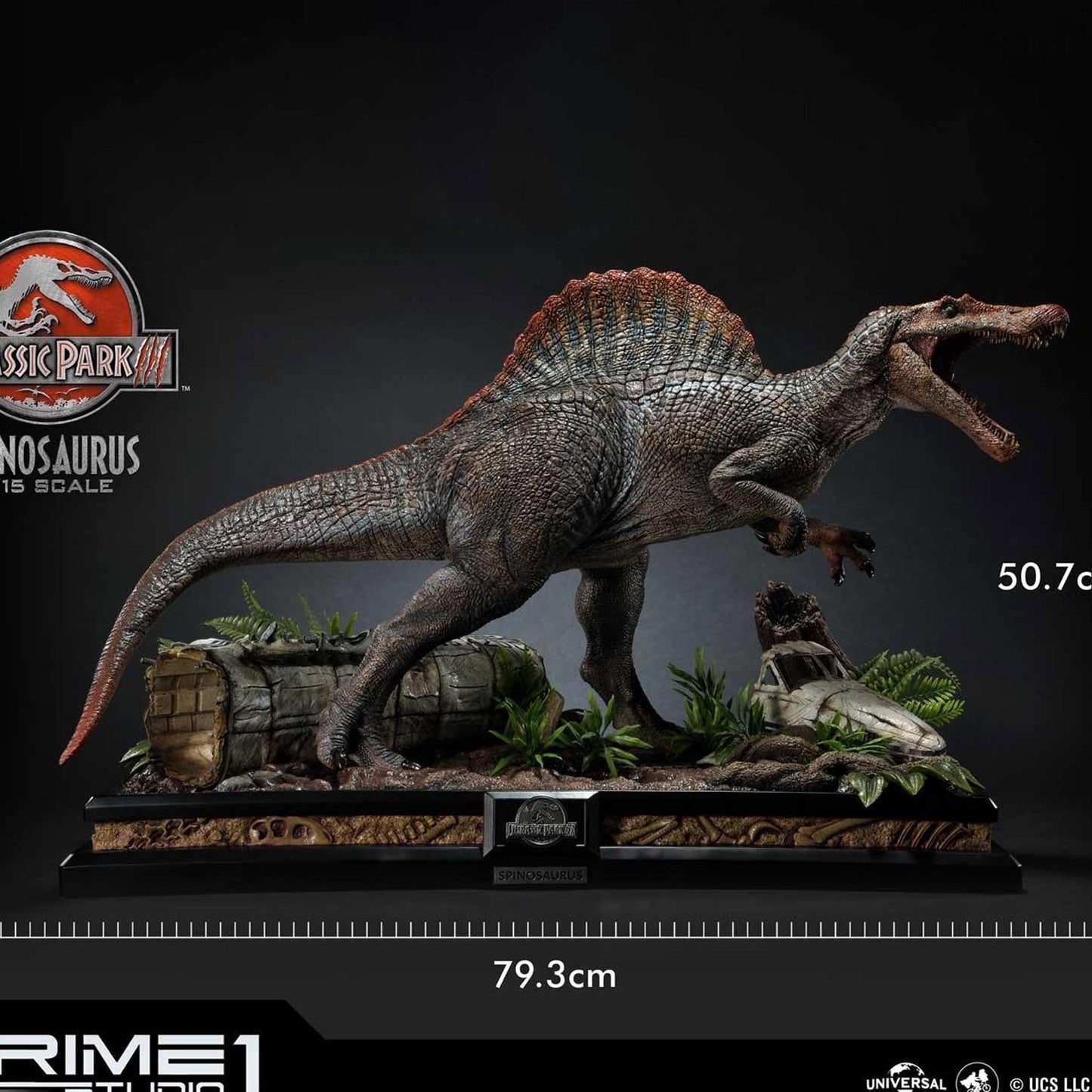 Jurassic Park III (Film) Spinosaurus 1:15 Statue von Prime 1 Studio