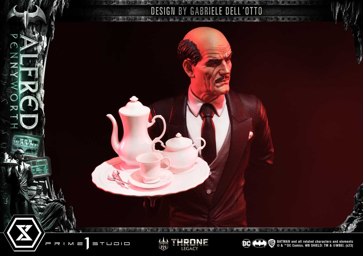 Alfred Pennyworth Throne Legacy Statue von Prime 1 Studios