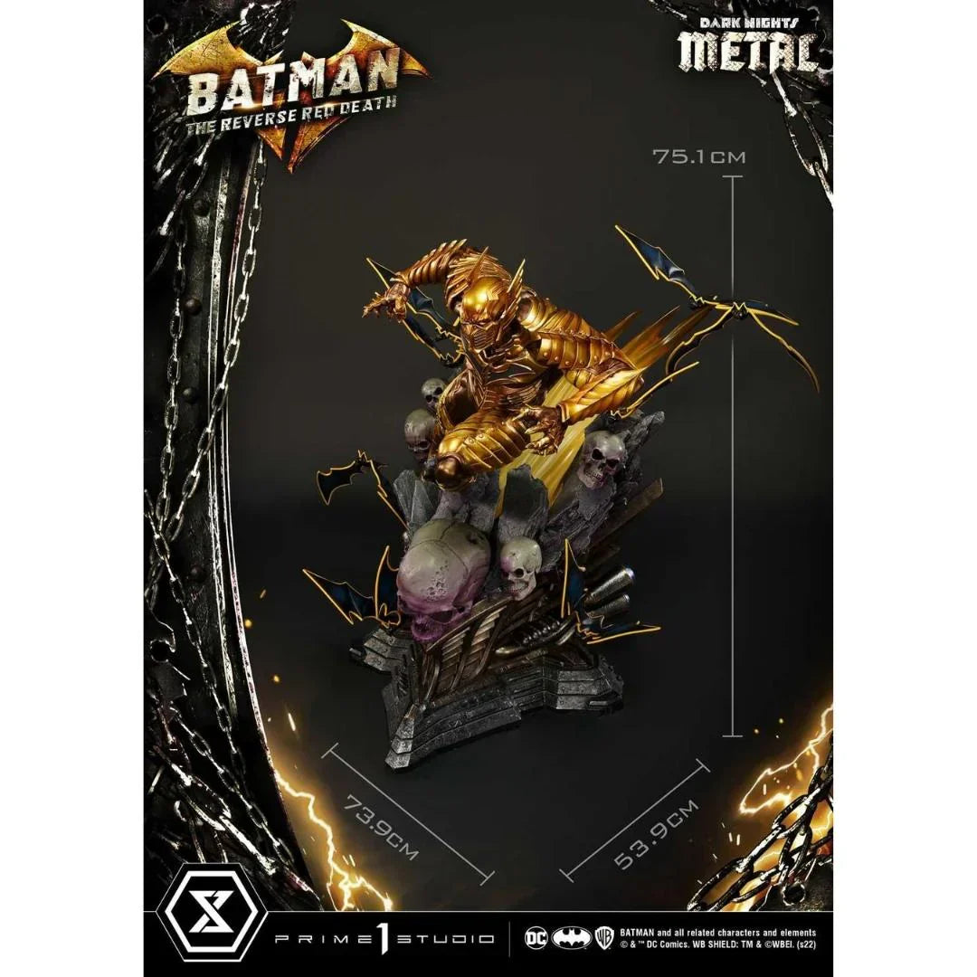Die Reverse Red Death DC Dark Knights Metal Statue von Prime 1 Studio