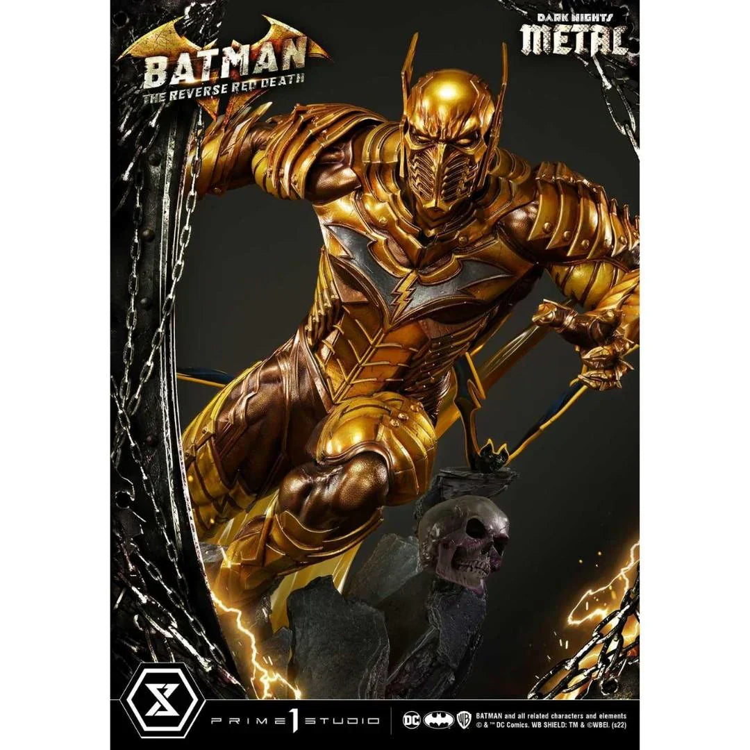 Die Reverse Red Death DC Dark Knights Metal Statue von Prime 1 Studio