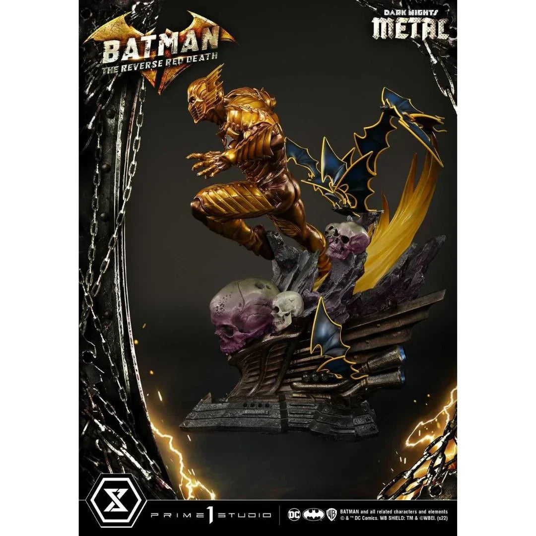 Die Reverse Red Death DC Dark Knights Metal Statue von Prime 1 Studio