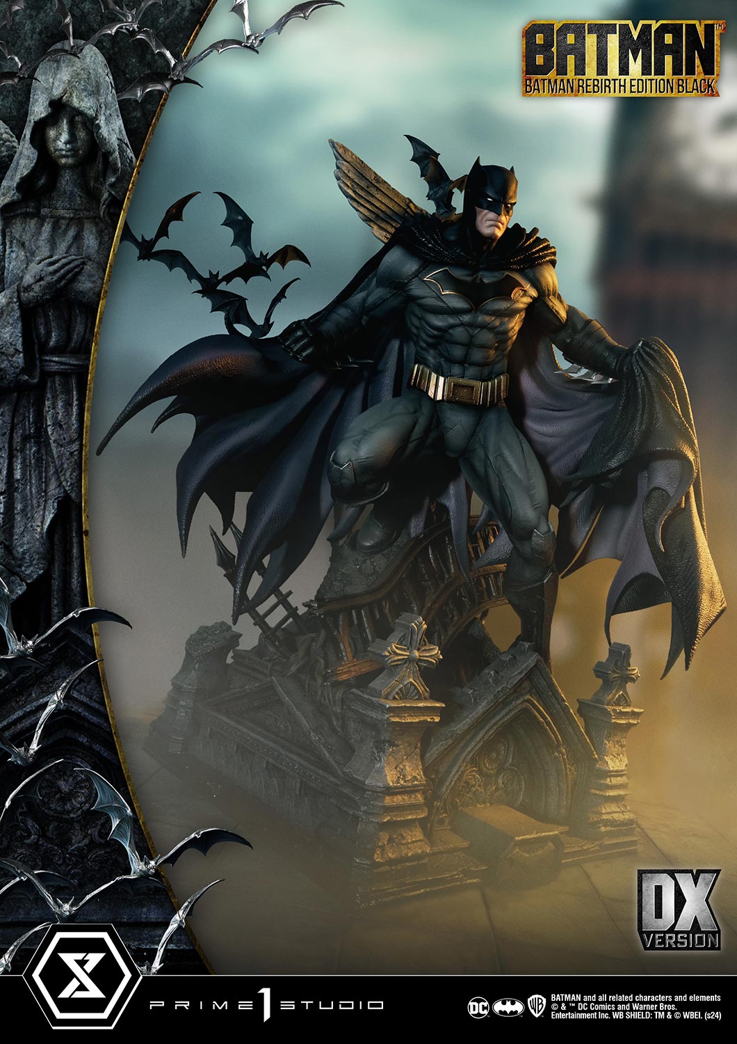 Batman Rebirth Edition (Schwarz) DX Bonus Version Statue von Prime 1 Studio