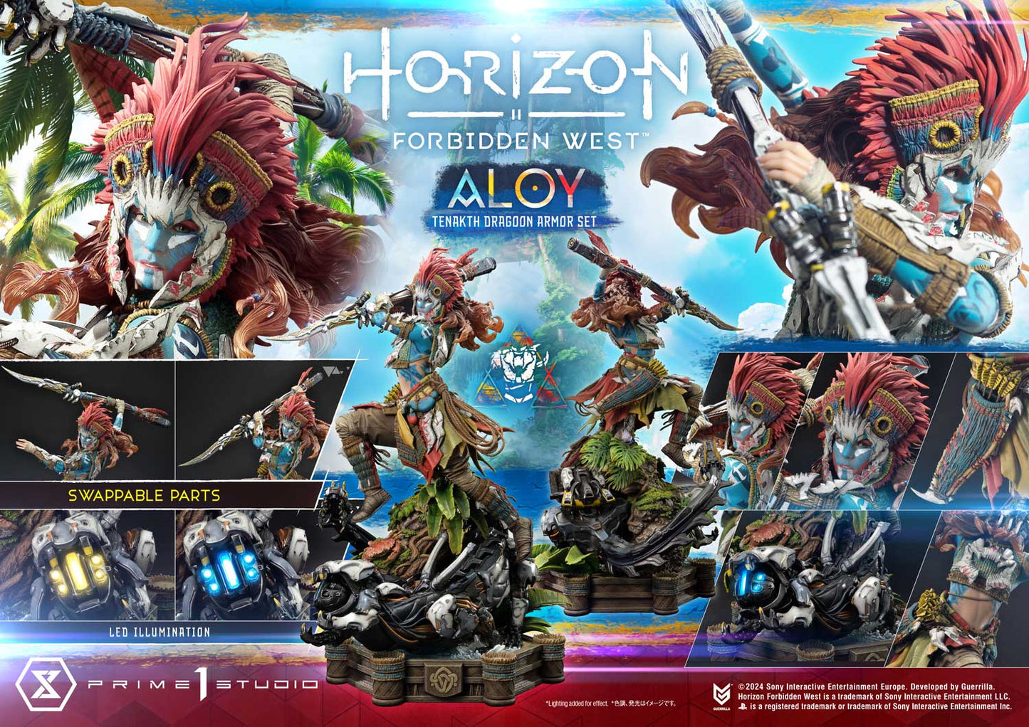 Horizon Zero Dawn Aloy Tenakth Dragoon Rüstungs-Bonusversion von Prime 1 Studio