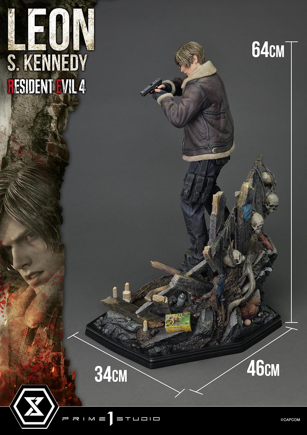 Resident Evil 4 Leon S. Kennedy Bonus Version Statue von Prime1 Studios