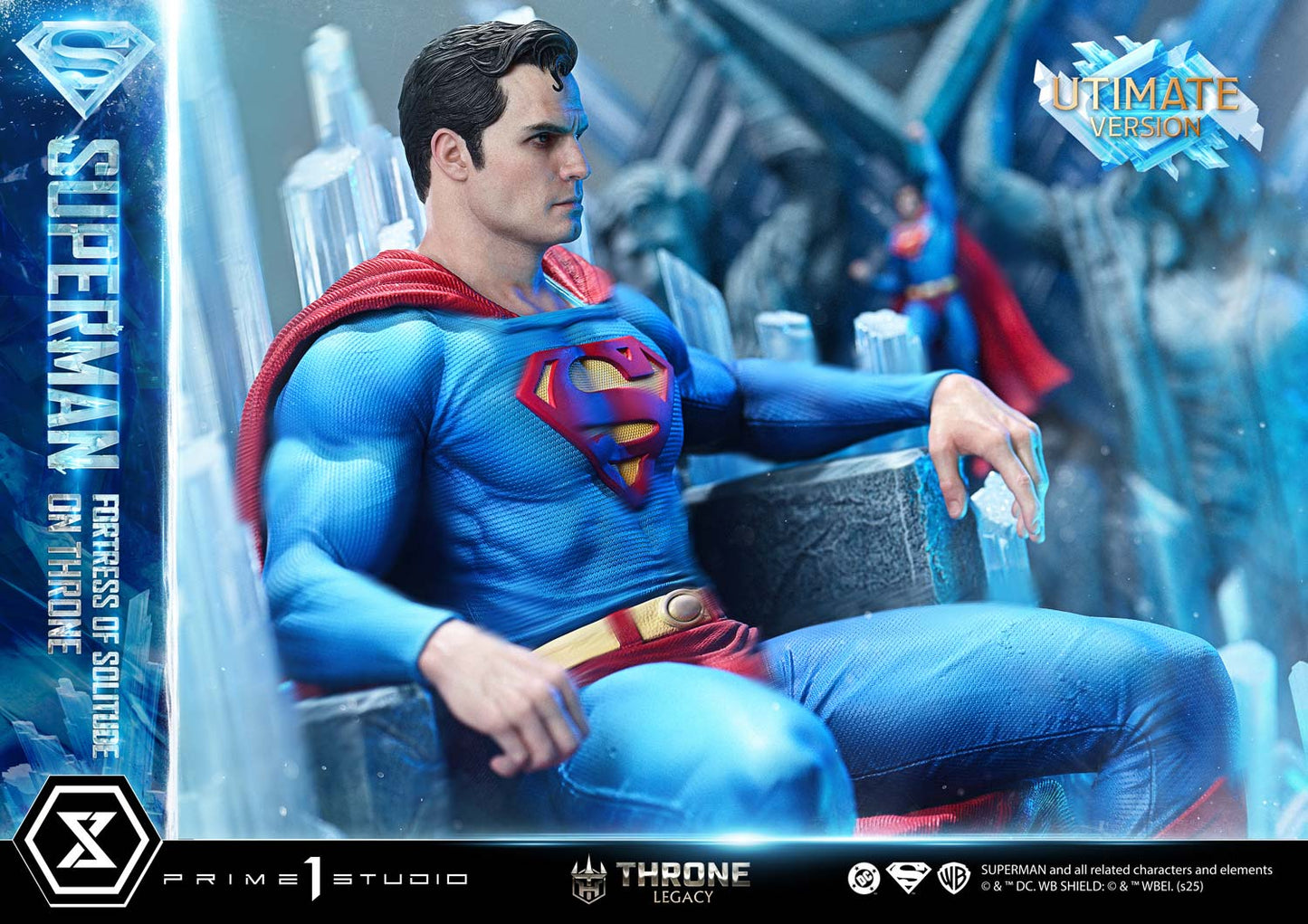 Superman Festung der Einsamkeit auf dem Thron (Ultimate Bonus Version) Statue von Prime 1 Studio