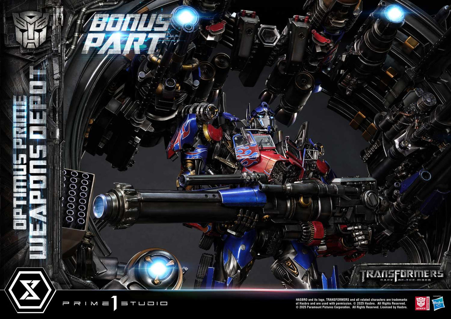 Transformers: DOTM Optimus Prime Waffenlager (Bonus-Version) von Prime 1 Studio