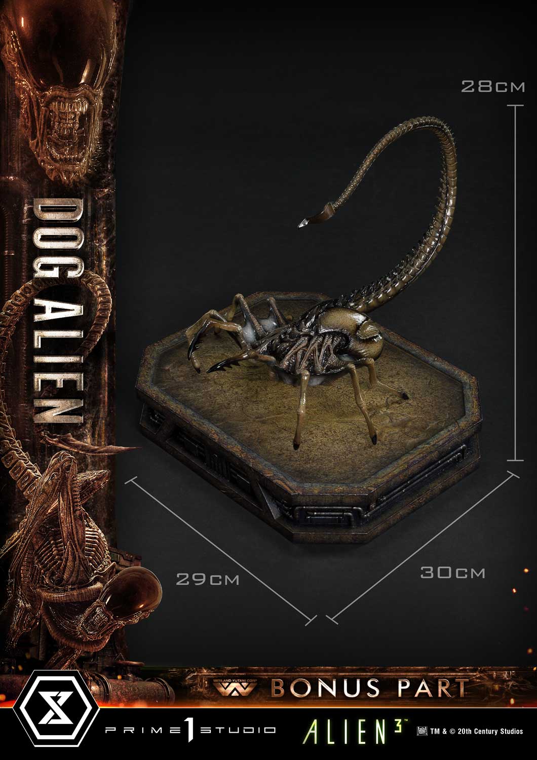 Prime 1 Studio Alien 3 (Film) Dog Alien DX Bonus Version Statue