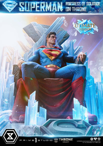 Superman Festung der Einsamkeit auf dem Thron (Ultimate Bonus Version) Statue von Prime 1 Studio