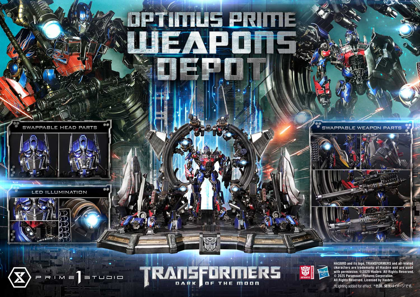 Transformers: DOTM Optimus Prime Waffenlager (Bonus-Version) von Prime 1 Studio