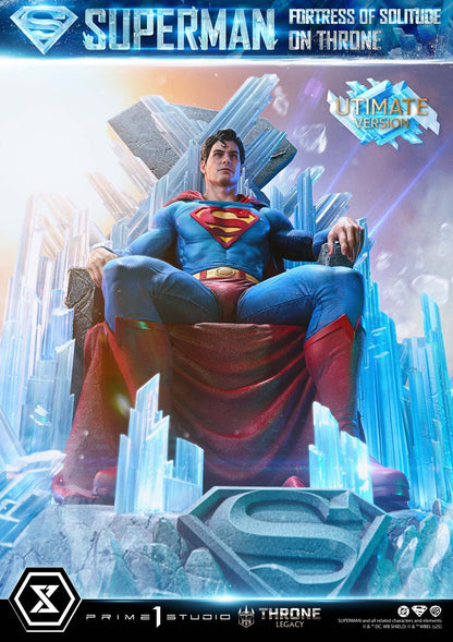 Superman Festung der Einsamkeit auf dem Thron (Ultimate Bonus Version) Statue von Prime 1 Studio