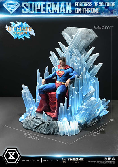 Superman Festung der Einsamkeit auf dem Thron (Ultimate Bonus Version) Statue von Prime 1 Studio