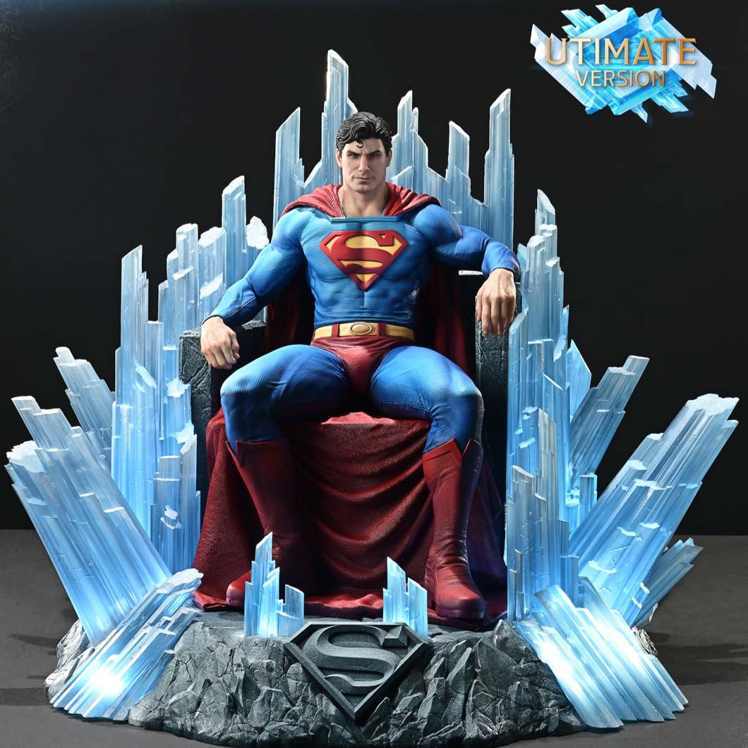Superman Festung der Einsamkeit auf dem Thron (Ultimate Bonus Version) Statue von Prime 1 Studio