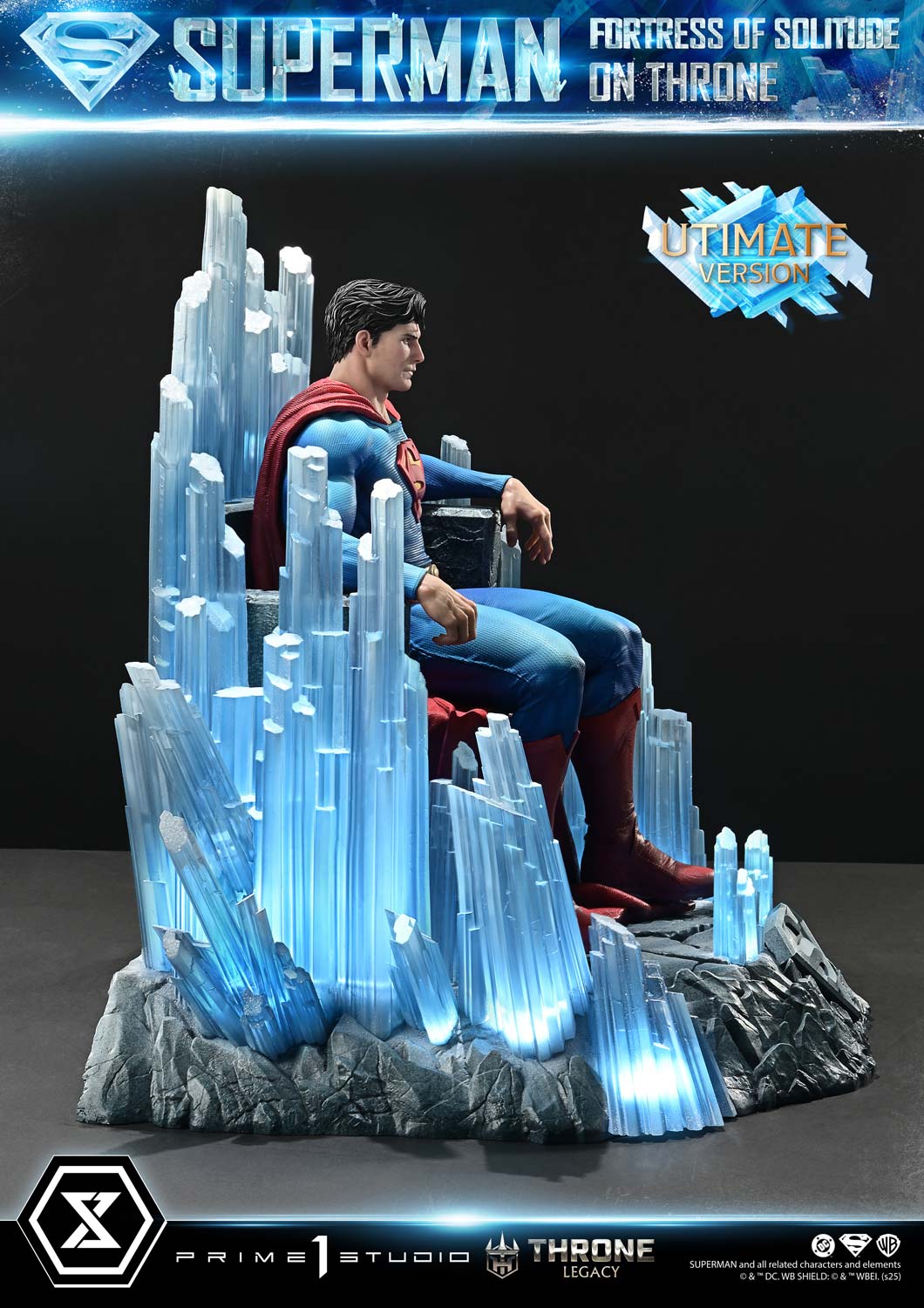 Superman Festung der Einsamkeit auf dem Thron (Ultimate Bonus Version) Statue von Prime 1 Studio