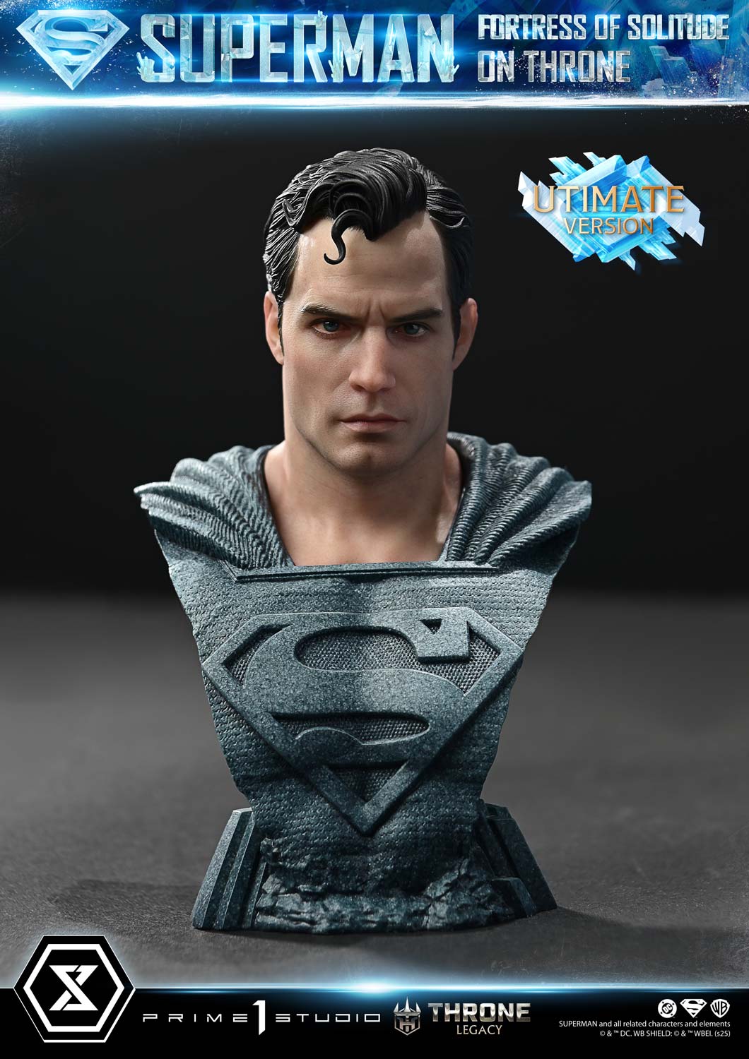 Superman Festung der Einsamkeit auf dem Thron (Ultimate Bonus Version) Statue von Prime 1 Studio