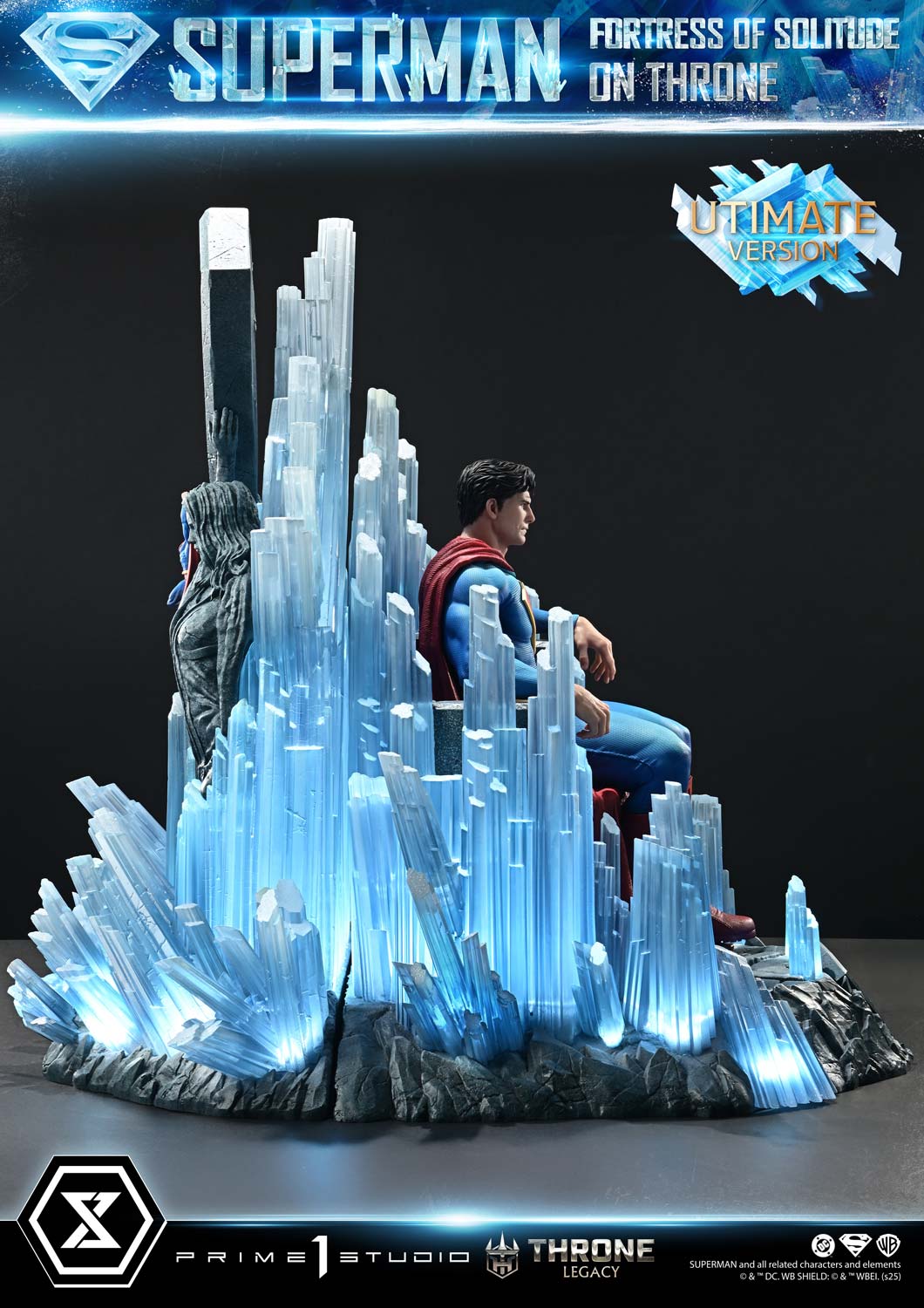 Superman Festung der Einsamkeit auf dem Thron (Ultimate Bonus Version) Statue von Prime 1 Studio