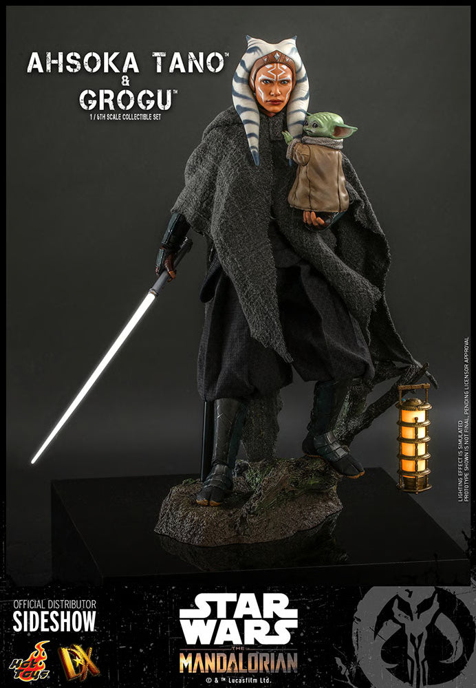 Star Wars The Mandalorian Ahsoka Tano und Grogu Set von Hot Toys