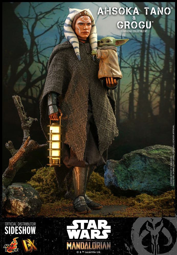 Star Wars The Mandalorian Ahsoka Tano und Grogu Set von Hot Toys