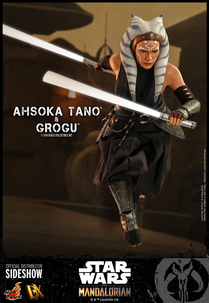Star Wars The Mandalorian Ahsoka Tano und Grogu Set von Hot Toys