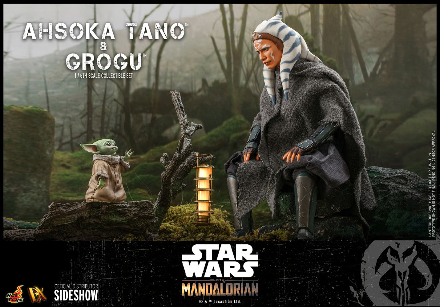 Star Wars The Mandalorian Ahsoka Tano und Grogu Set von Hot Toys