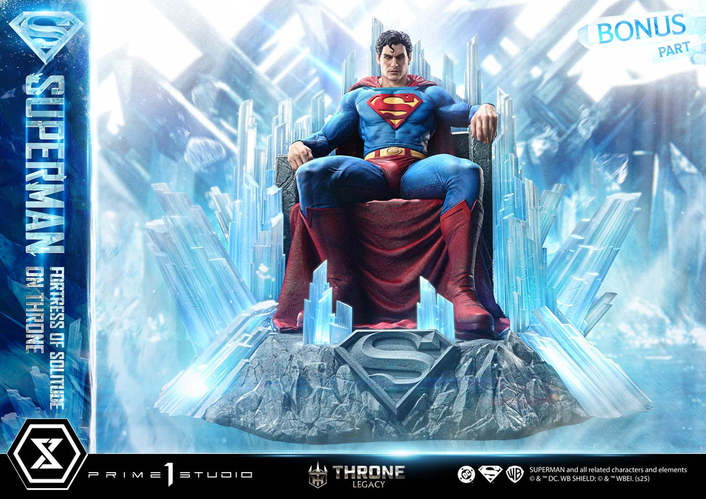 Superman Festung der Einsamkeit auf dem Thron (Ultimate Bonus Version) Statue von Prime 1 Studio