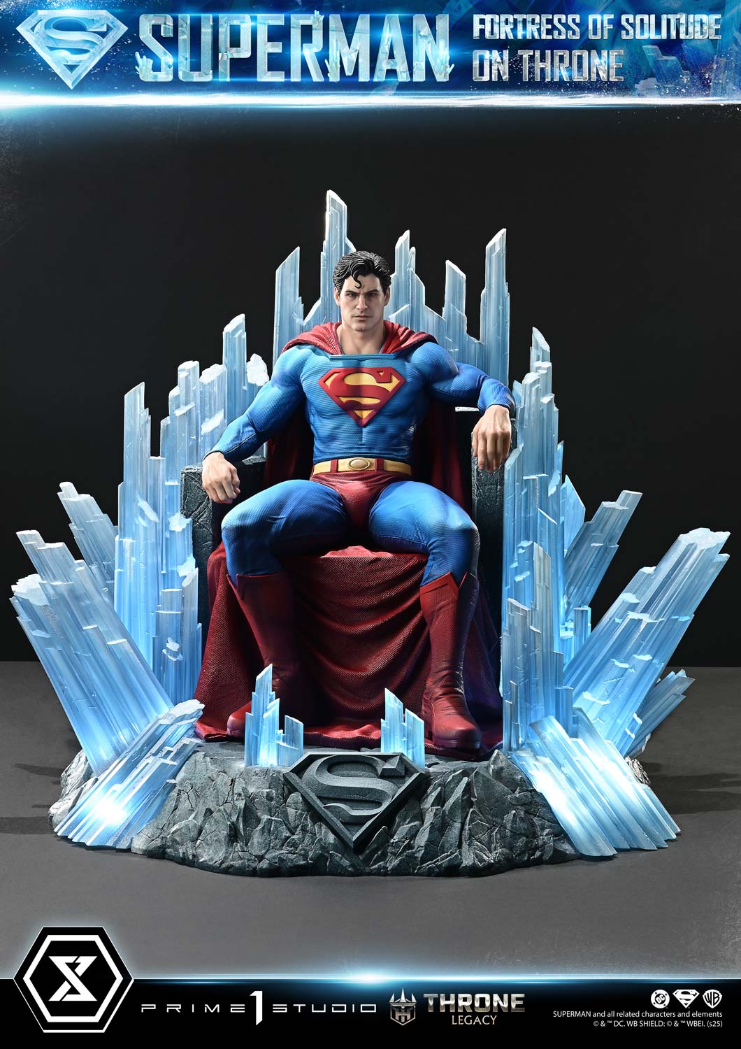 Superman Festung der Einsamkeit auf dem Thron (Ultimate Bonus Version) Statue von Prime 1 Studio