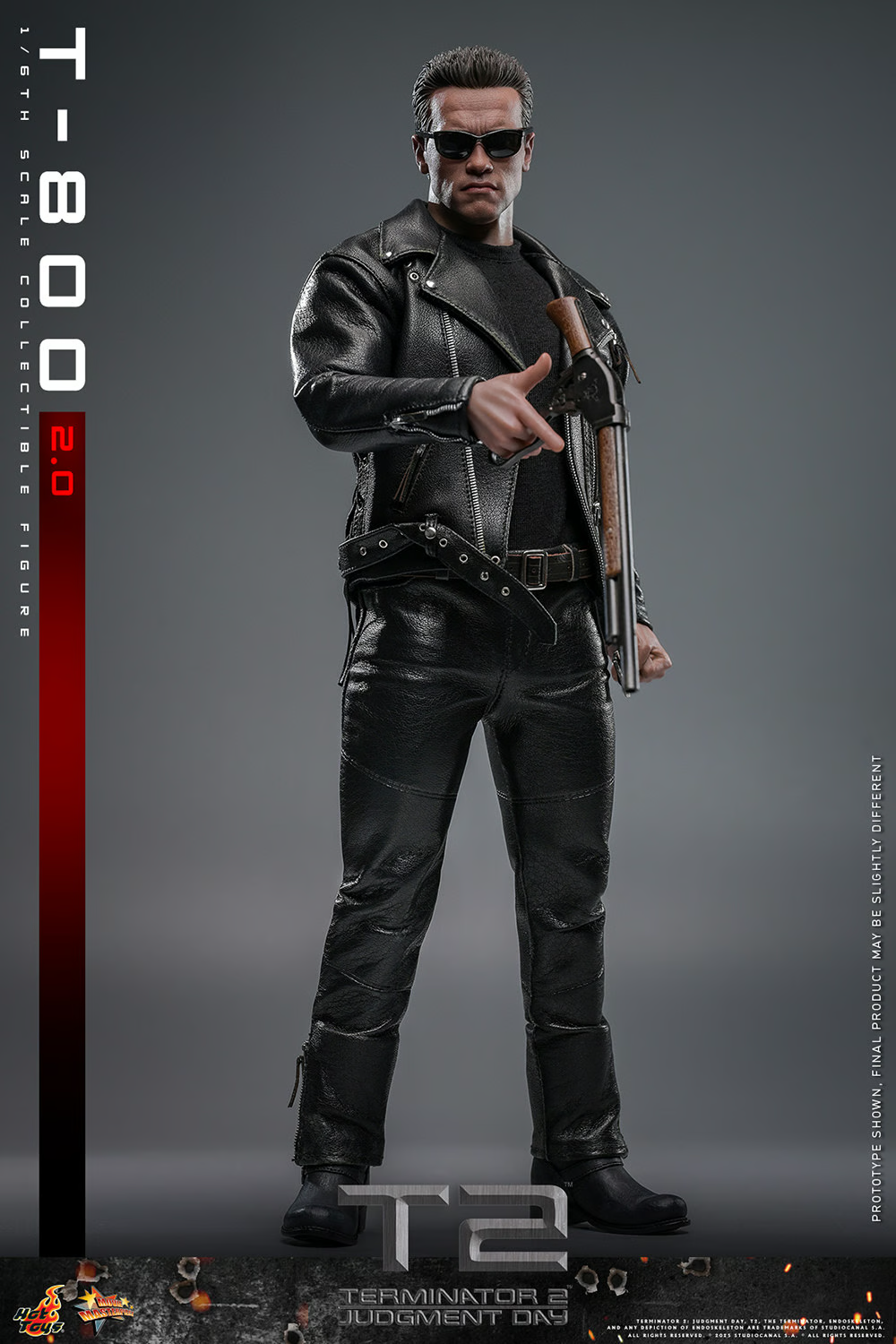 T-800 (2.0) Sechster Maßstab Figur von Hot Toys