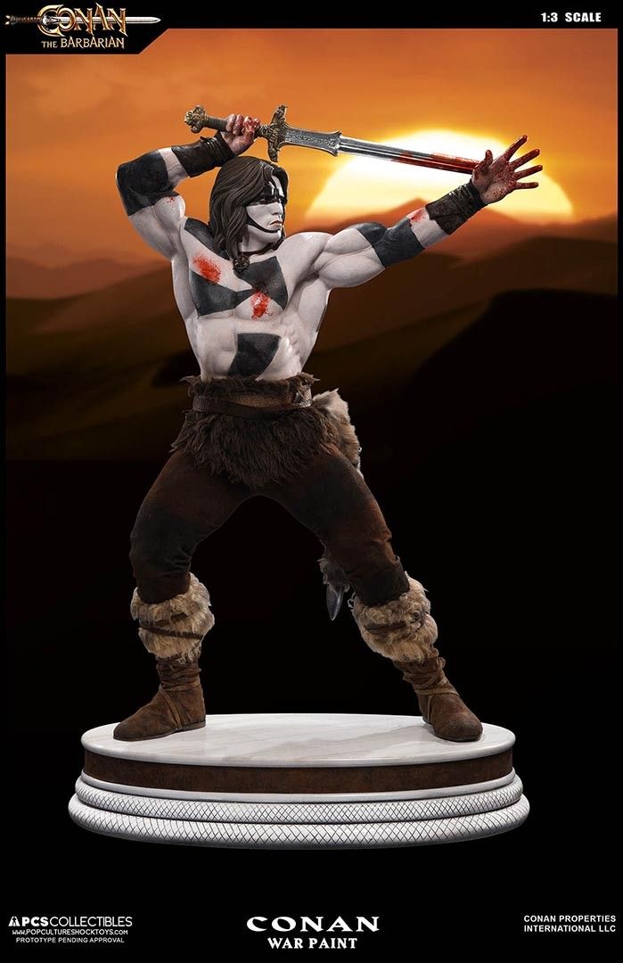 Conan Der Barbar 1/3 Maßstab Statue KRIEGSMALUNG CROM EXKLUSIV von Pop Culture Shock
