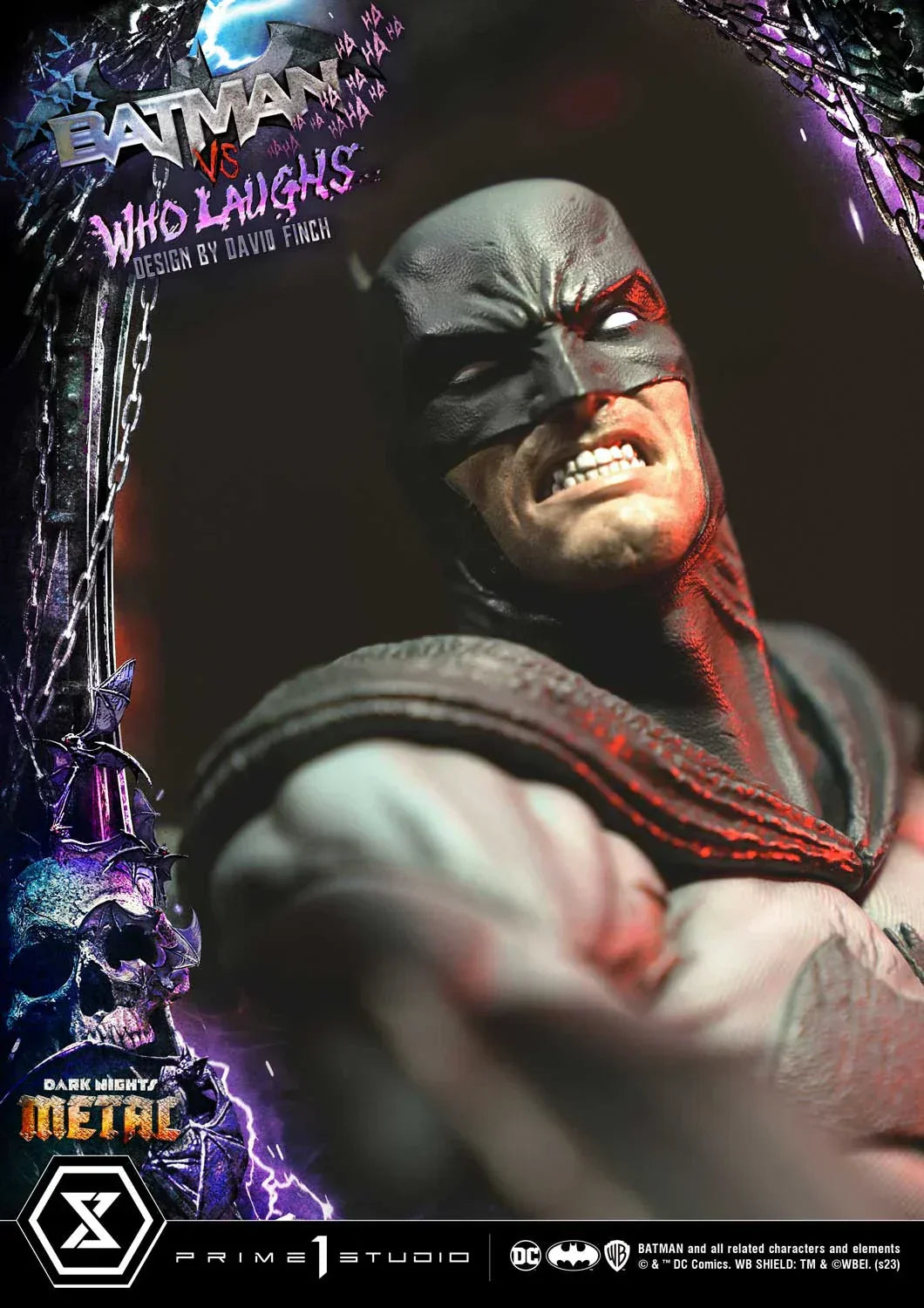 Batman vs Batman Who Laughs Statue von Prime 1 Studios