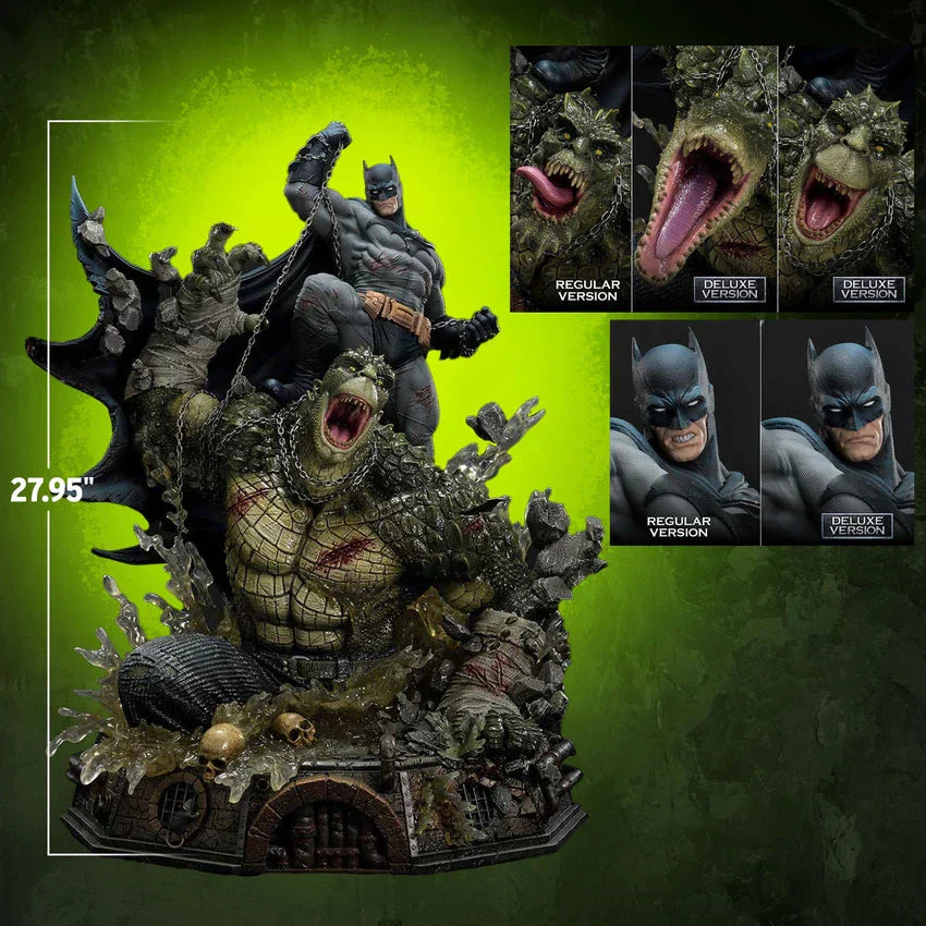 Dc Comics Batman vs. Killer Croc (Deluxe-Version) Statue von Prime 1 Studio