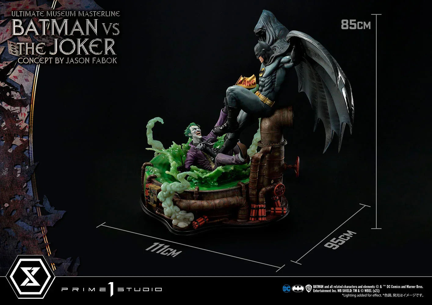 BATMAN VS. THE JOKER (DELUXE VERSION) 1:3 Maßstab Statue von Prime 1 Studio