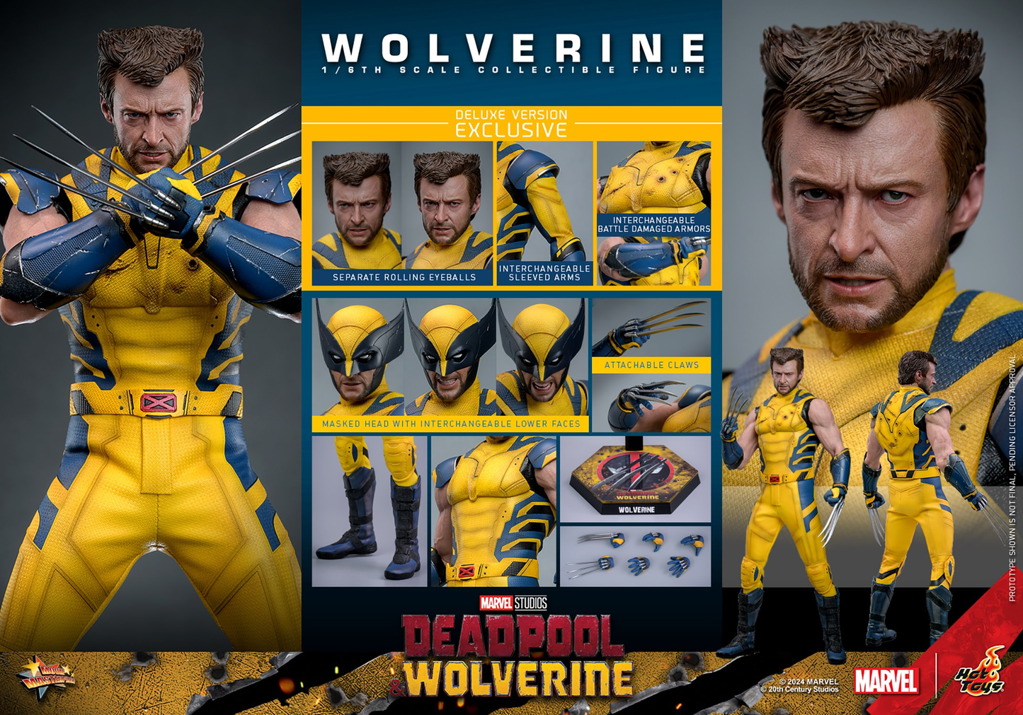 WOLVERINE (DELUXE VERSION) Sechste Maßstab Figur von Hot Toys
