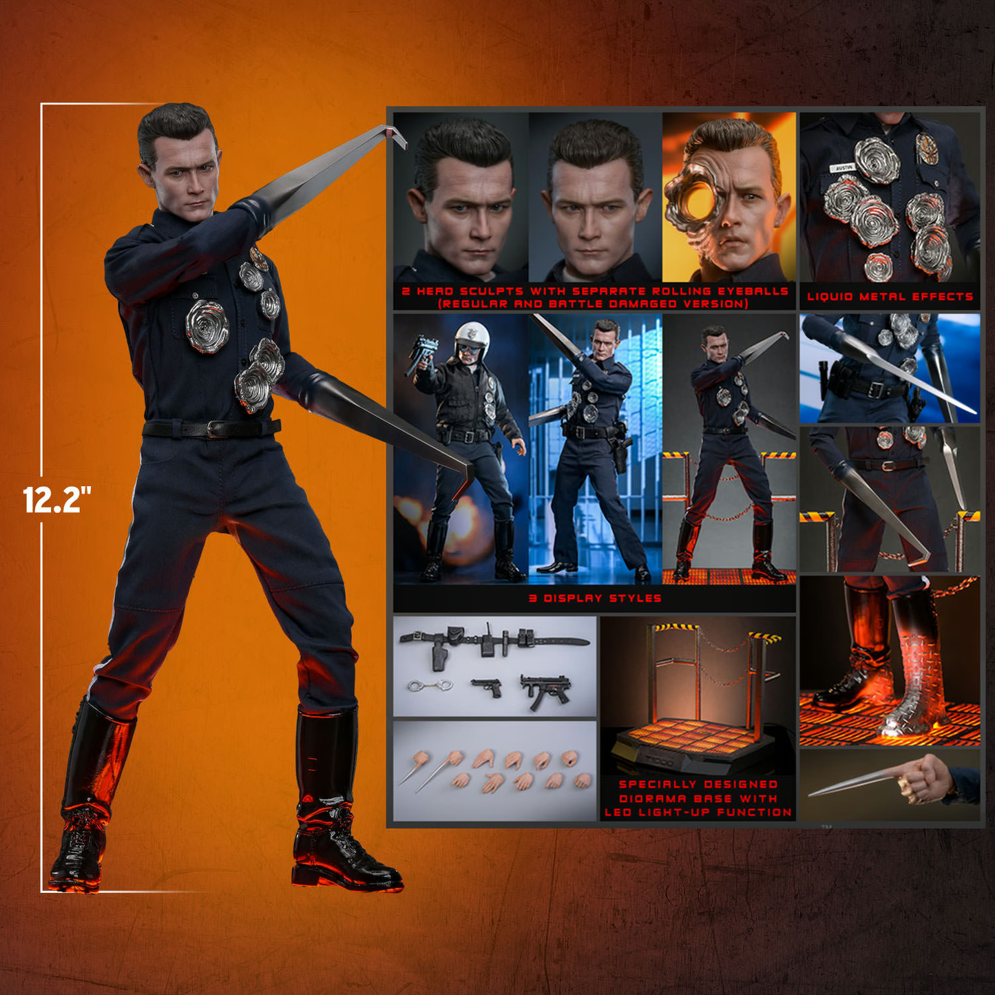 T-1000 (2.0) Sechster Maßstab Figur von Hot Toys