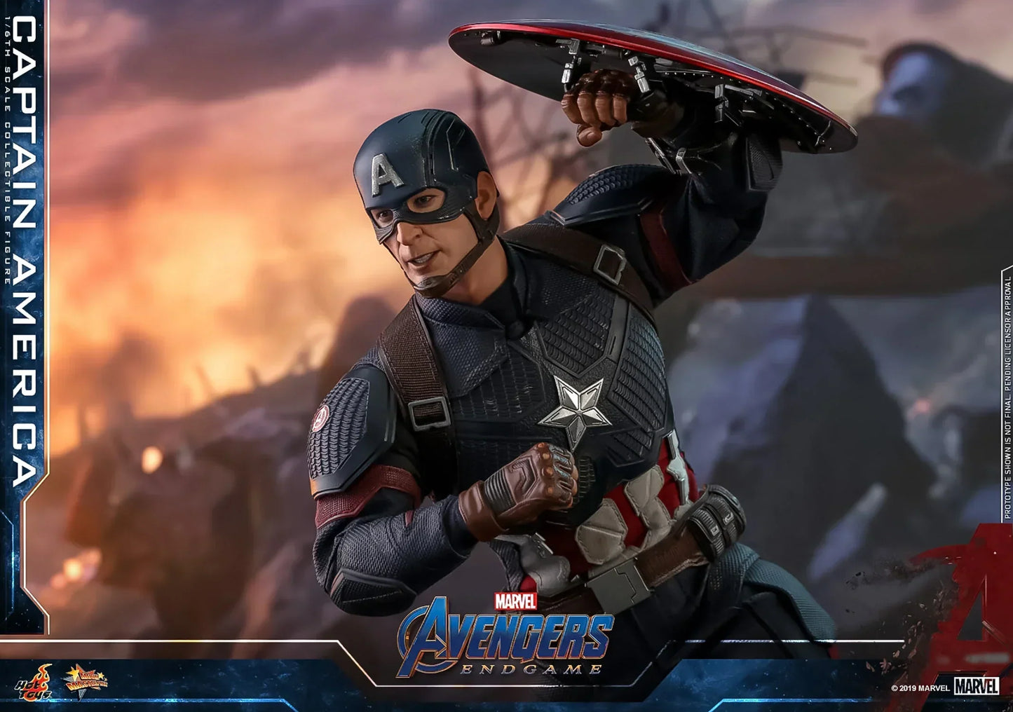 CAPTAIN AMERICA Sechste Skala Figur von Hot Toys